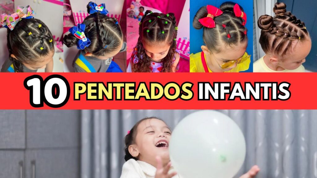 10 Penteados Infantis para crianças