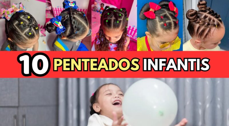 10 Penteados Infantis para crianças