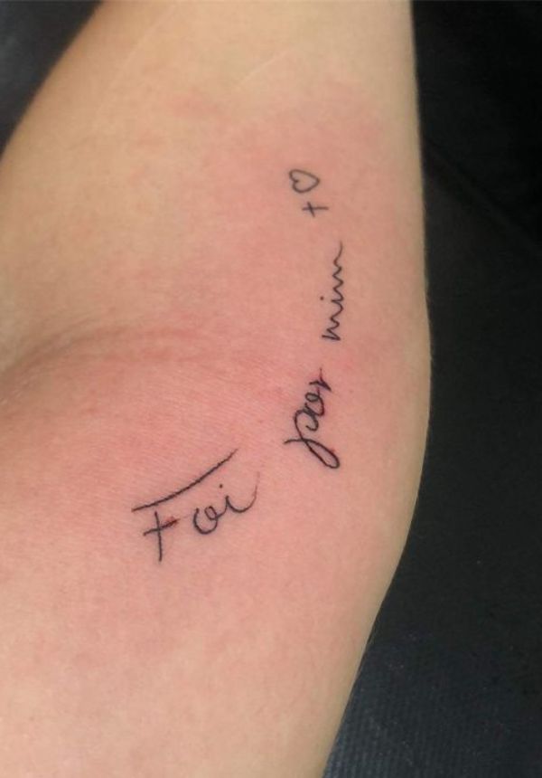 Foi por mim - Tattoo Cristã Feminina