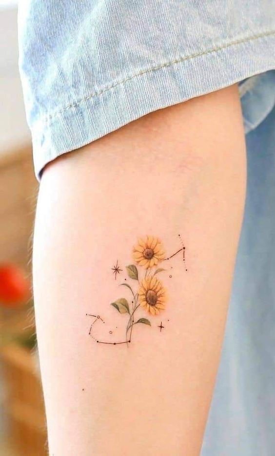 Imagem Tatuagem Girassol 9