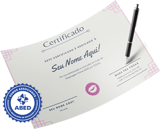 Certificado curso de maquiagem