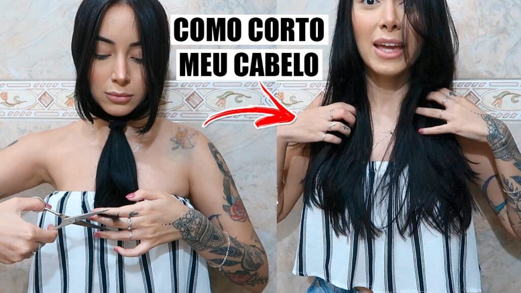 como cortar o cabelo sozinha
