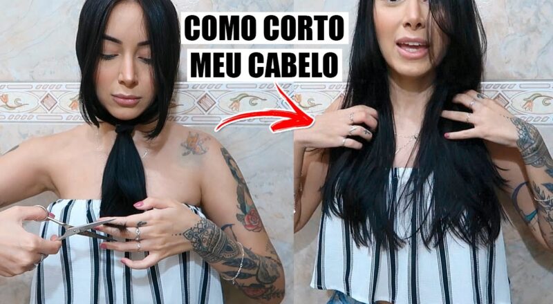 como cortar o cabelo sozinha